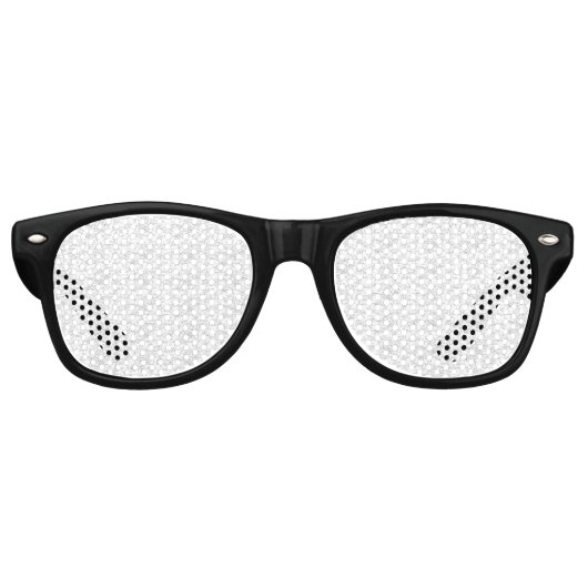 Witte getextureerde achtergrond met subtiele, verw retro zonnebril (Voorkant)
