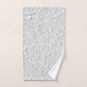 Witte getextureerde steen, zwart-wit Abstracte kun Bad Handdoek (Handdoek)