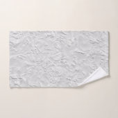 Witte getextureerde steen, zwart-wit Abstracte kun Bad Handdoek (Handdoek)