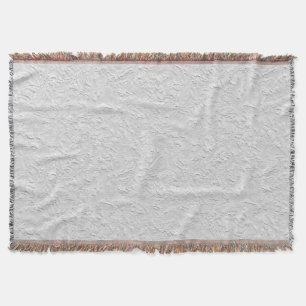 Witte getextureerde steen, zwart-wit Abstracte kun Deken
