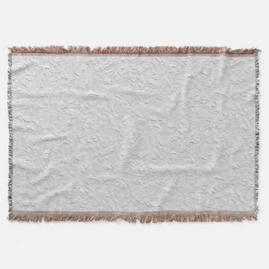 Witte getextureerde steen, zwart-wit Abstracte kun Deken (Voorkant)