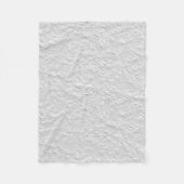 Witte getextureerde steen, zwart-wit Abstracte kun Fleece Deken (Voorkant)