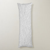 Witte getextureerde steen, zwart-wit Abstracte kun Lichaamskussen (Achterkant (Verticaal))