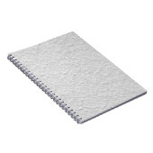 Witte getextureerde steen, zwart-wit Abstracte kun Notitieboek (Rechterzijde)