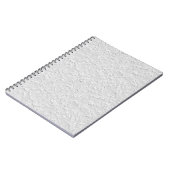 Witte getextureerde steen, zwart-wit Abstracte kun Notitieboek (Linkerzijde)