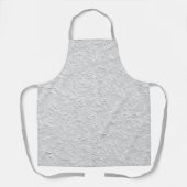 Witte getextureerde steen, zwart-wit Abstracte kun Schort (Voorkant)
