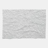 Witte getextureerde steen, zwart-wit Abstracte kun Theedoek (Horizontaal)