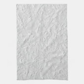 Witte getextureerde steen, zwart-wit Abstracte kun Theedoek (Verticaal)