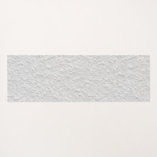 Witte getextureerde steen, zwart-wit Abstracte kun Yogamat (Achterkant (horizontaal))