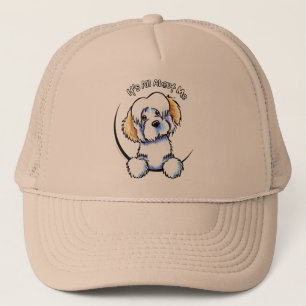 Witte Gevlekte Havanese IAAM Trucker Pet