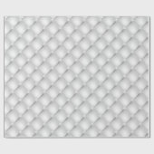 Witte Gewatteerde Diamanten Huwelijk Elegant Cadeaupapier (Vlak)