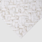 Witte geweven mandenvlechtwerk Huwelijk Tissuepapier (Detail)