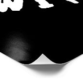 Witte gezicht perfect poster (Hoek)