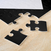 Witte giraffe Tangram Legpuzzel (Zijkant)