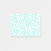 Witte Girly Mint Luipaard Print Post-it® Notes (Voorkant)
