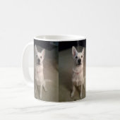 witte gis pup koffiemok (Voorkant links)