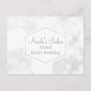 Witte Glamour Lichten Bokeh Chic Event Postcard Briefkaart