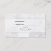 Witte Glamour Lights Salon VERWIJZEN NAAR EEN VRIE Aanbevelingskaartje (Achterkant)