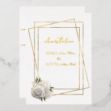 Witte Glamrozen en Wit en Goud