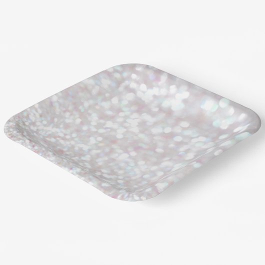 Witte glanspapier bord (Gebogen)