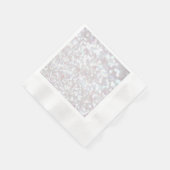 Witte glanspapier servet (Hoek)