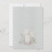 Witte Glanzende Elegante Fonkelende Trouwframe Kaart (Achterkant)