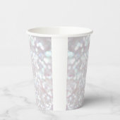 Witte glanzende papieren beker (Links)