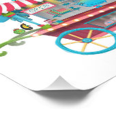 Witte, glanzende winkelstandaard foto afdruk (Hoek)