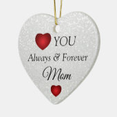 Witte Glitter en Goud voor Moeder Keramisch Orname Keramisch Ornament (Links)