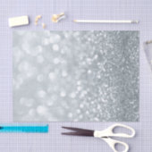 Witte Glitter Fonkelende Glans Sweet 16 Feestje Tissuepapier (Craft)