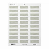 Witte Glitter Glam Bokeh Sparkle Adreslabels Etiket (Full Sheet)