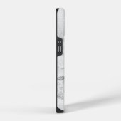 Witte Glitter Glans iPhone Hoesje (Rechterkant)