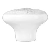 Witte glitter keramische knop (Zijkant)