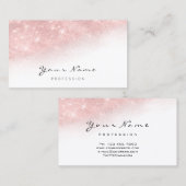 Witte Glitter Makeup Artist Lashes van het park Visitekaartje (Voorkant / Achterkant)