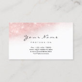 Witte Glitter Makeup Artist Lashes van het park Visitekaartje (Achterkant)