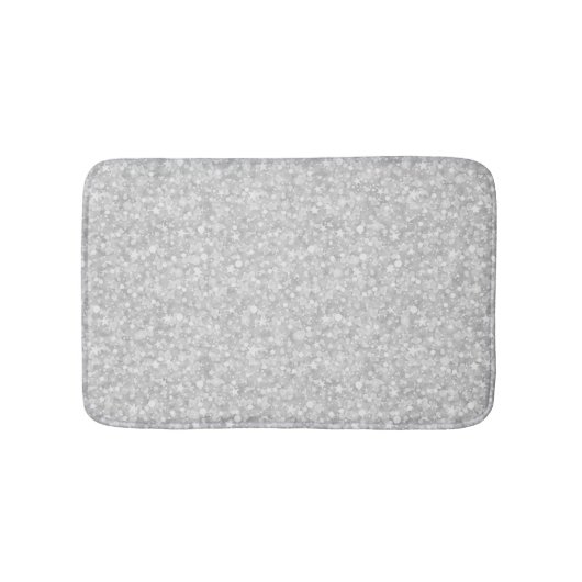 Witte Glitter & Sparkles Badmat (Voorkant)