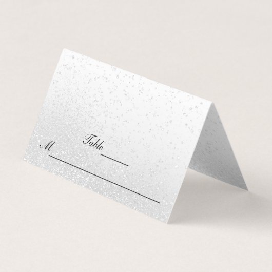 Witte glitter | Vette Kaarten (Voorkant)