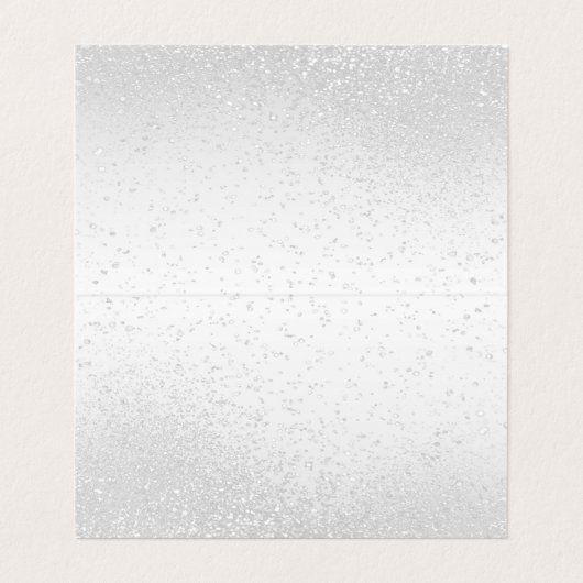 Witte glitter | Vette Kaarten (Binnenkant ongevouwen)