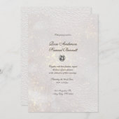 Witte Glitter Waterverf Vormen bruiloft Kaart (Voorkant / Achterkant)