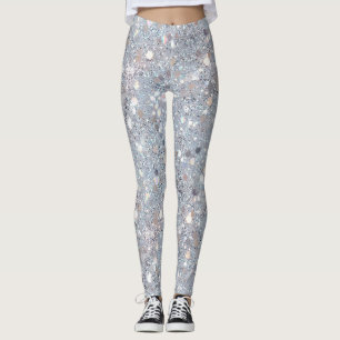 Witte Glitterfeest Leggings