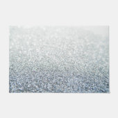 Witte glittergradiënt deurmat (Voorkant)