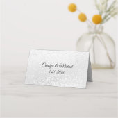 Witte Glitters Plaatskaartje (Achterkant)