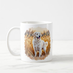 Witte Golden Retriever Hond Koffiemok
