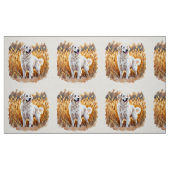 Witte Golden Retriever Hond Stof (Fat Quarter)