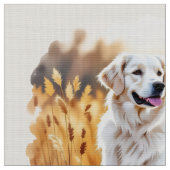 Witte Golden Retriever Hond Stof (Close Up)