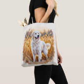 Witte Golden Retriever Hond Tote Bag (Dichtbij)