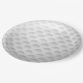 Witte Golf Ball Patroon Papieren Bordje (Gekanteld)