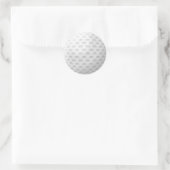 Witte Golf Ball Patroon Ronde Sticker (Tas)
