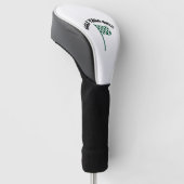 Witte Golf Headcover | Stijlvolle Driverhoes Golf (Schuin)