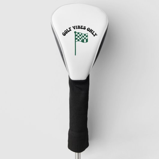 Witte Golf Headcover | Stijlvolle Driverhoes Golf (Voorkant)